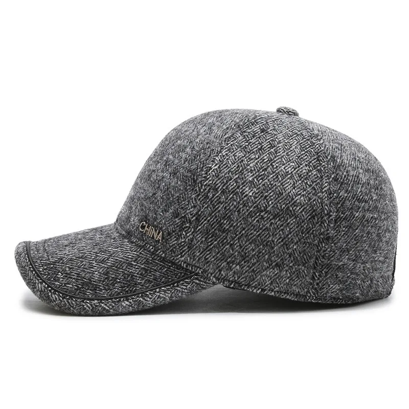 قبعة شتوية لعام 2026 للأذن للرجال في منتصف العمر وكبار السن، قبعة جاهزة لركوب الدراجات مع حماية من البرد