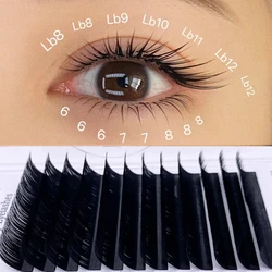 LB LC Curl Cmmellia Easy Fan False Eyelashes Natural Mink Soft Individual Lashes Classic Russian Volume Premade Fans For Makeup