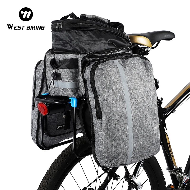 

Сумка на заднюю стойку мотоцикла WEST BIKING 15-20 л, большая вместительная сумка для хранения велосипеда, мотоцикла, сумка на плечо, аксессуары