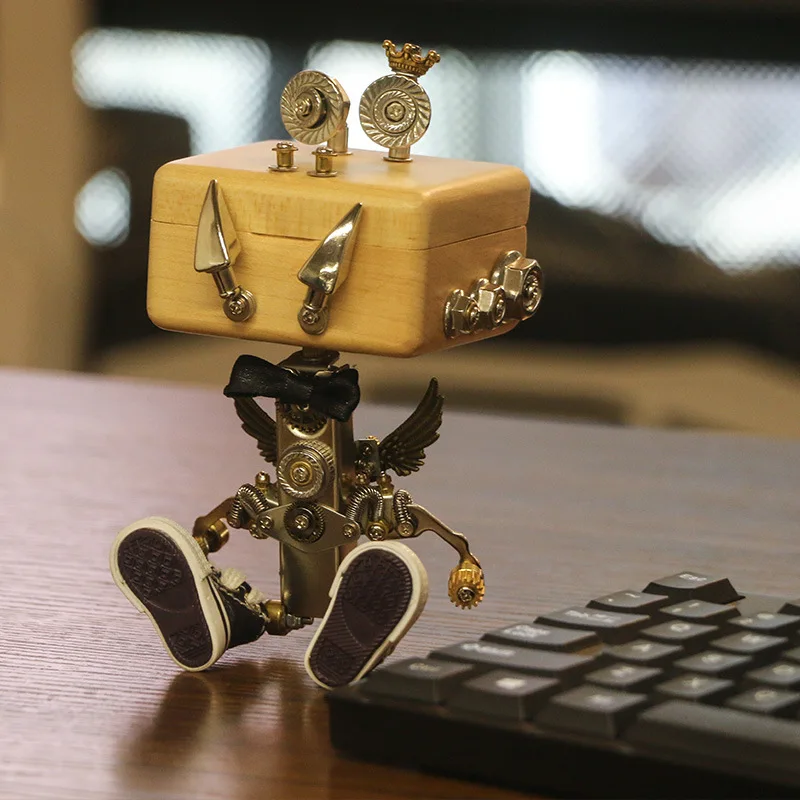 

Металлическая модель музыкальной шкатулки Monster — комплект для сборки 3D с механическими мелодиями, креативная головоломка