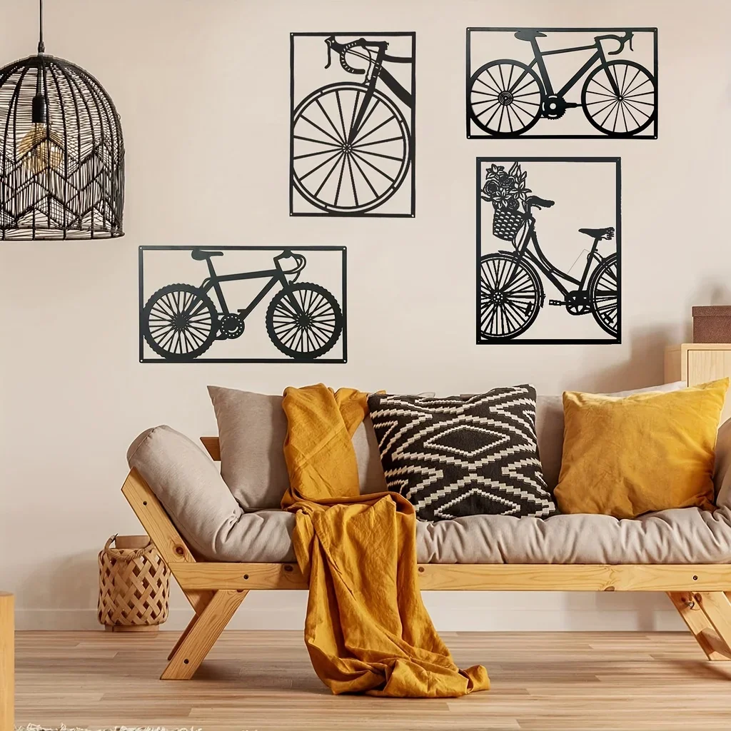 Hello young Fahrrad Metall Wand kunst-Schmiedeeisen Dekoration für Wohnzimmer, Schlafzimmer und Esszimmer-elegant und stilvoll