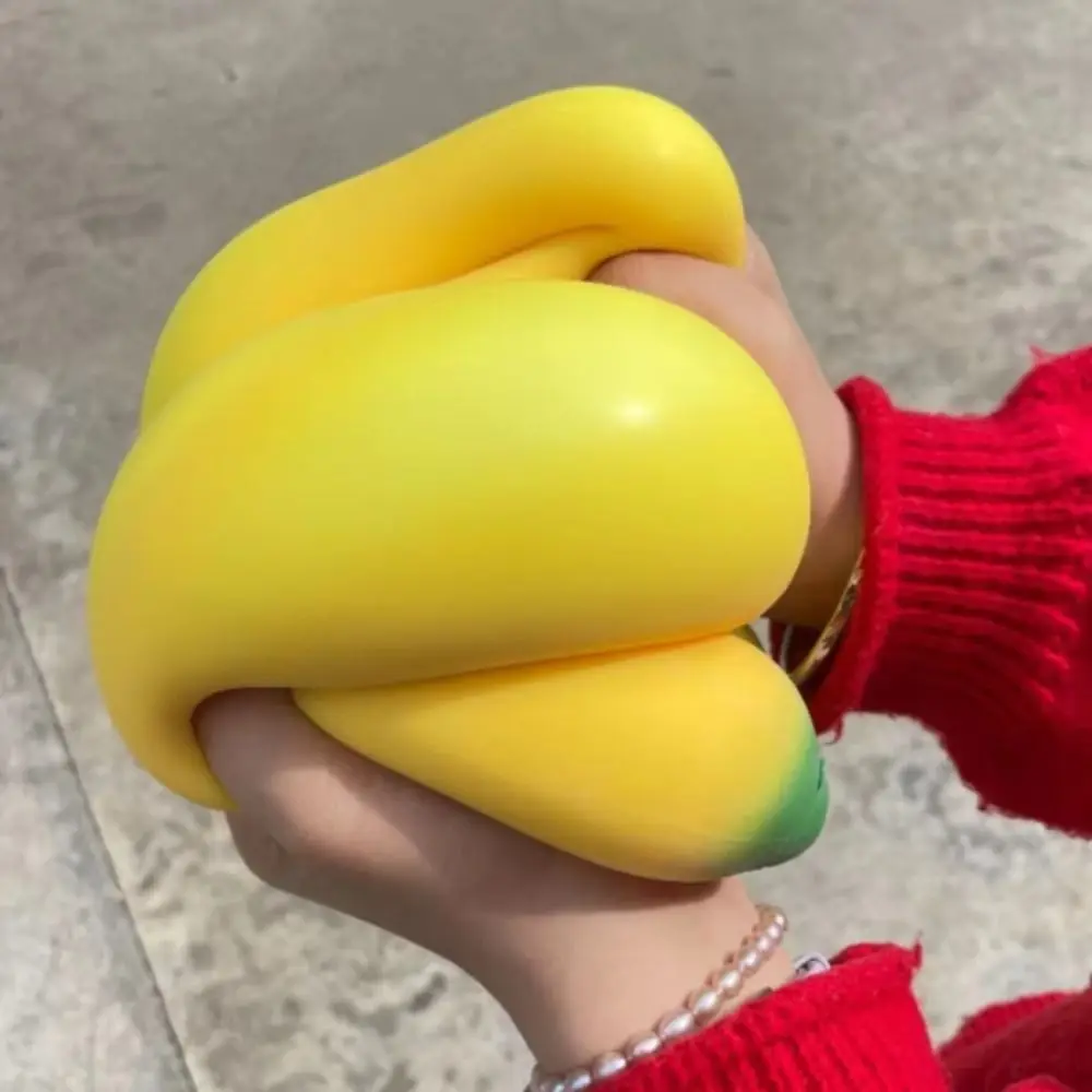 Release Hand Giant Banana Squeeze Sensory Relax Gift Simulated Banana Vent Elastic Stretch Slow Rebound Autism Support