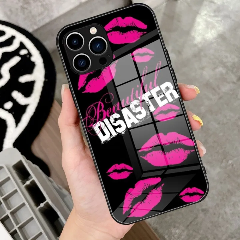 Beautiful Disaster Bdrocks Phone Case Tempered Glass For IPhone 14 13 11 12 Pro 8 7 Plus X 13 Pro MAX XR XS MINI SE 2020 Covers