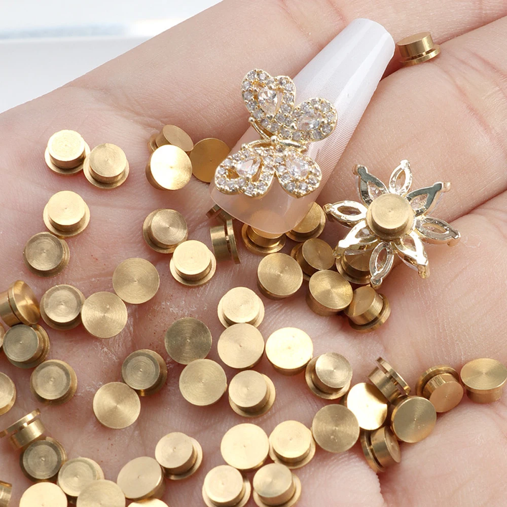 10pcs Mini Rotating Bearings DIY Handmade Jewelry Findings Nail Art Accessories for Phone Case Decoration