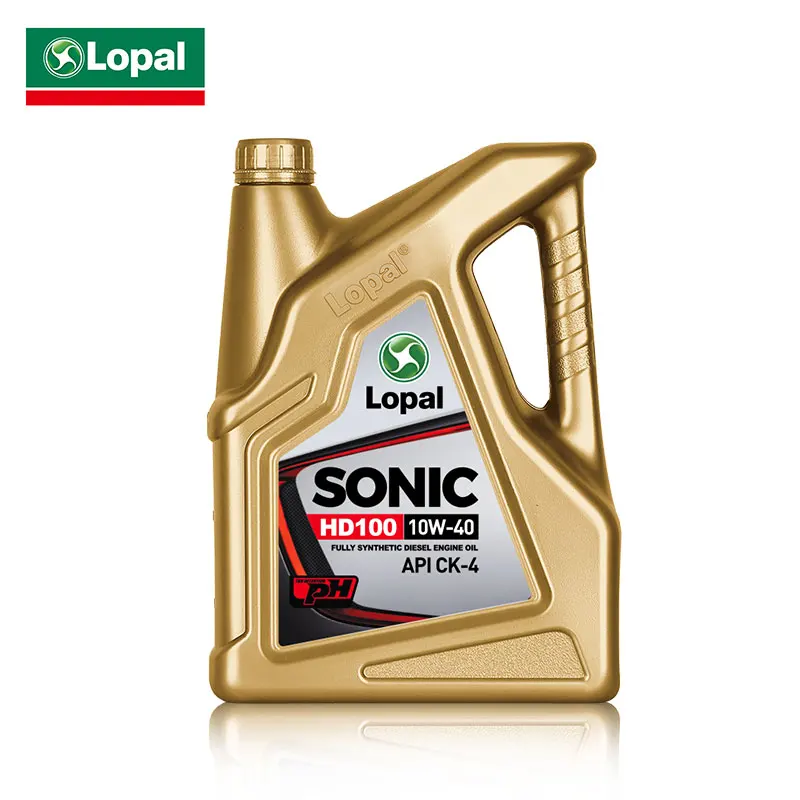 Aceite de Motor Lopal SONIC HD100 10W-40 CK-4 4L * 1 Botella, Lubricante Sintético para Autos, Protección Avanzada