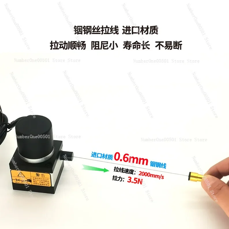 Pull wire displacement sensor High precision displacement pull wire