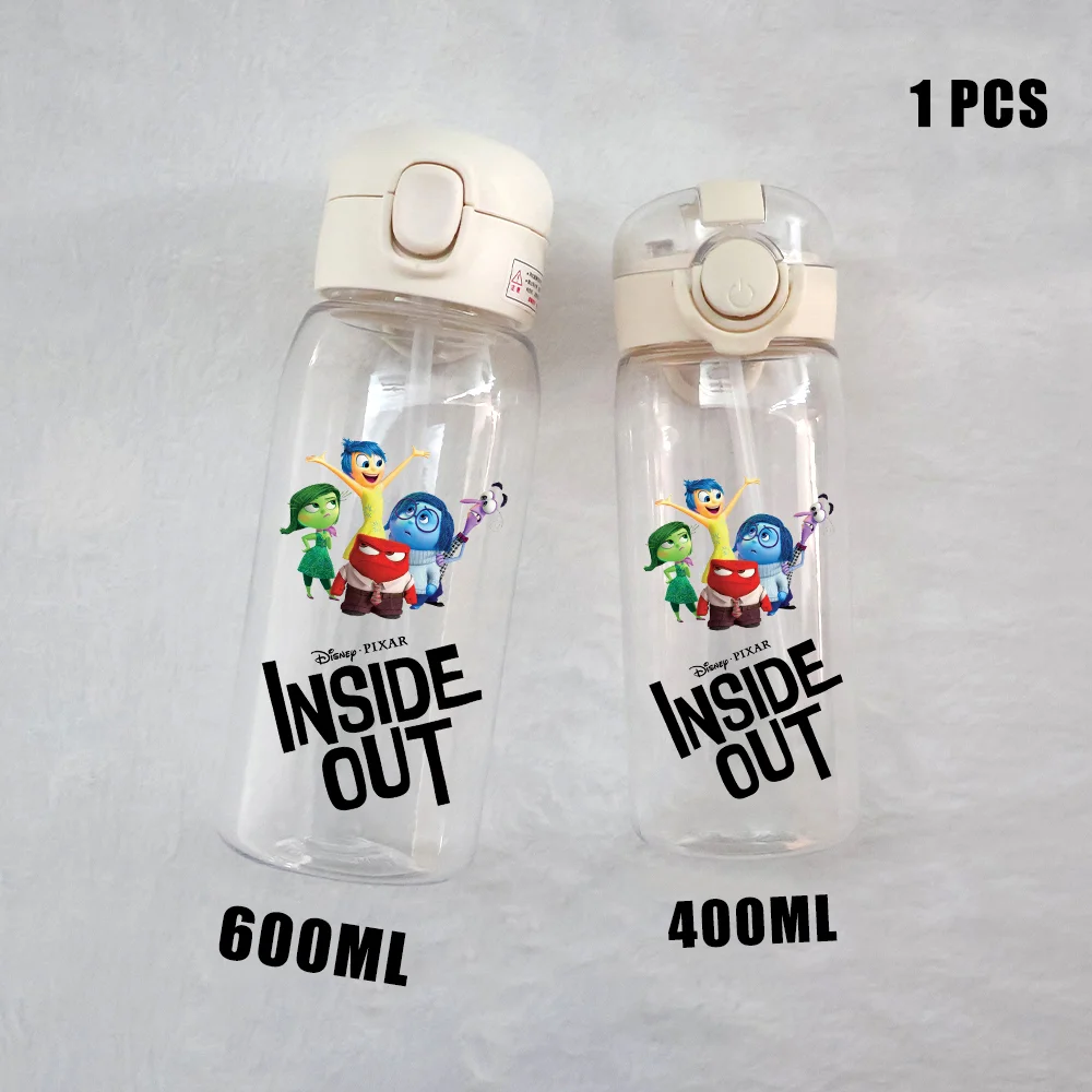 Disney Inside Out 2 Animation Cartoon Outdoor Sports Portable Bottle Cup Joy Sadness Fear Disgust Fitness Cycling Children Gift