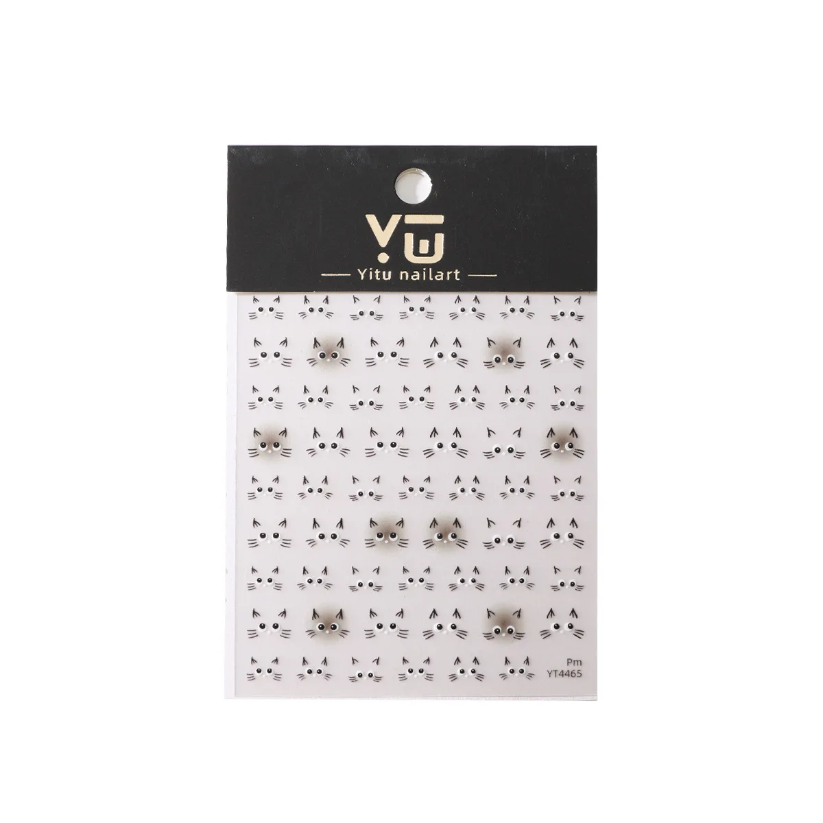 Leuke kat nagelsticker watersticker nagelkunst reliëfsticker druk op schattige expressie sticker stickers nageldecoratie