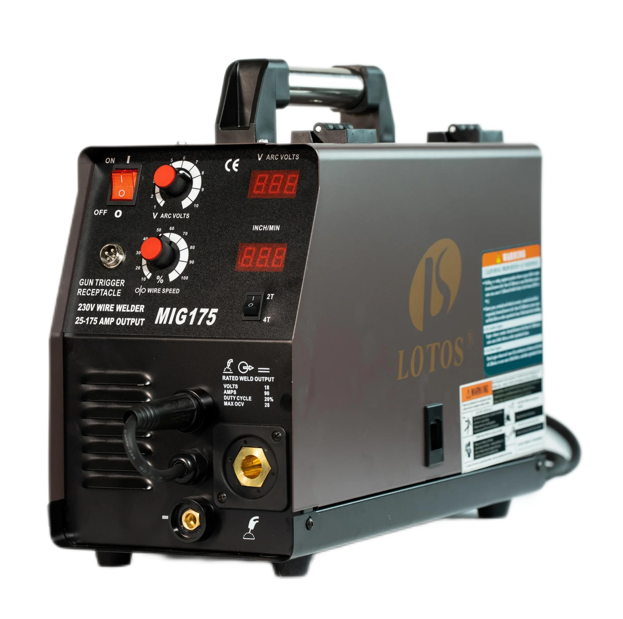 Lotos MIG175 Metal Mig Welding 200\175\225 IGBT Inverter Portable Mig Machine For Welding For Black Friday Gift