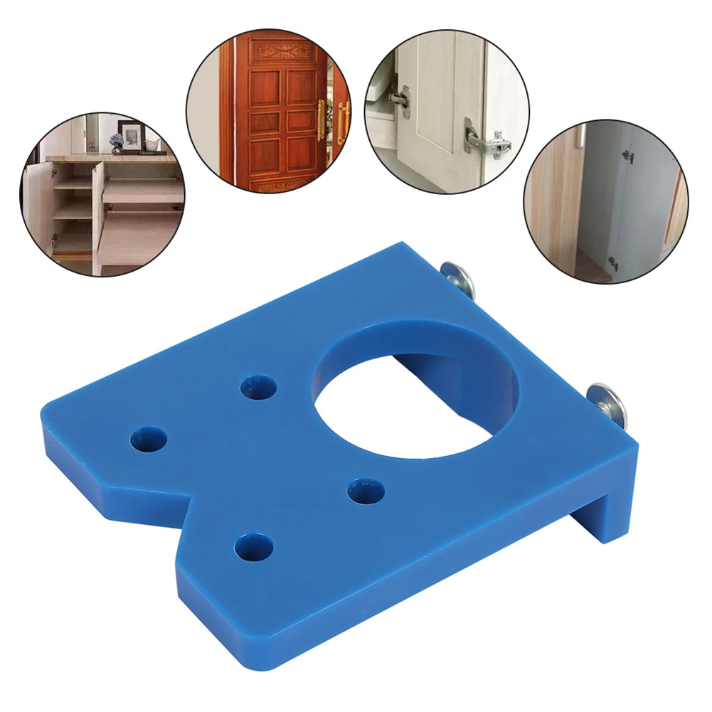 Hinge Hole Guide Locator Locator Opener Template Woodworking Hinge Jig Cabinets Door Drill Guide Locator Drilling