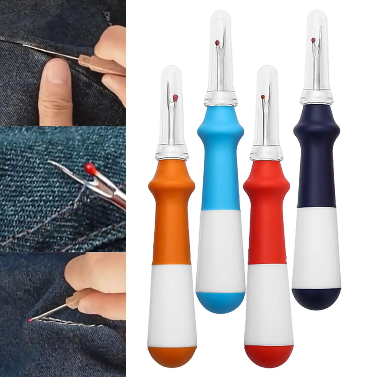 Seam Ripper Sewing Tool with Ergonomic Handles Sturdy Thread Cutter Stitch Unpicker Stitch Ripper for Knitting Sewing Crochet