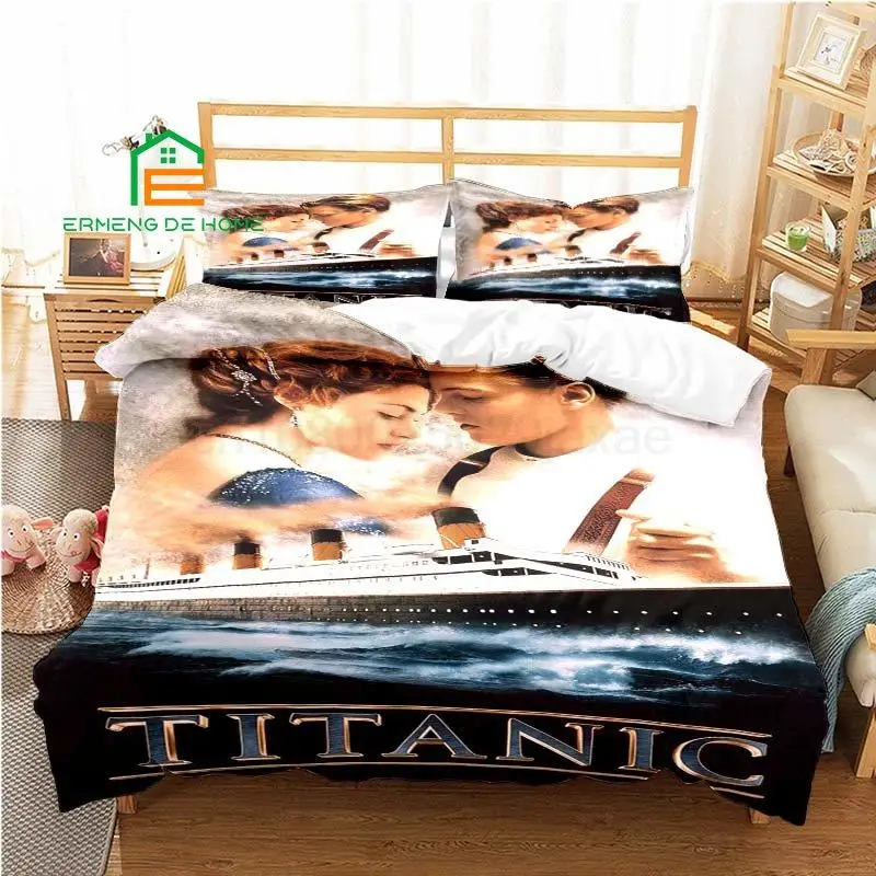 

3D Printing Titanic Pattern Duvet Cover Set Pillowcase Bedding Set AU,EU,US Size for Bedroom Decor