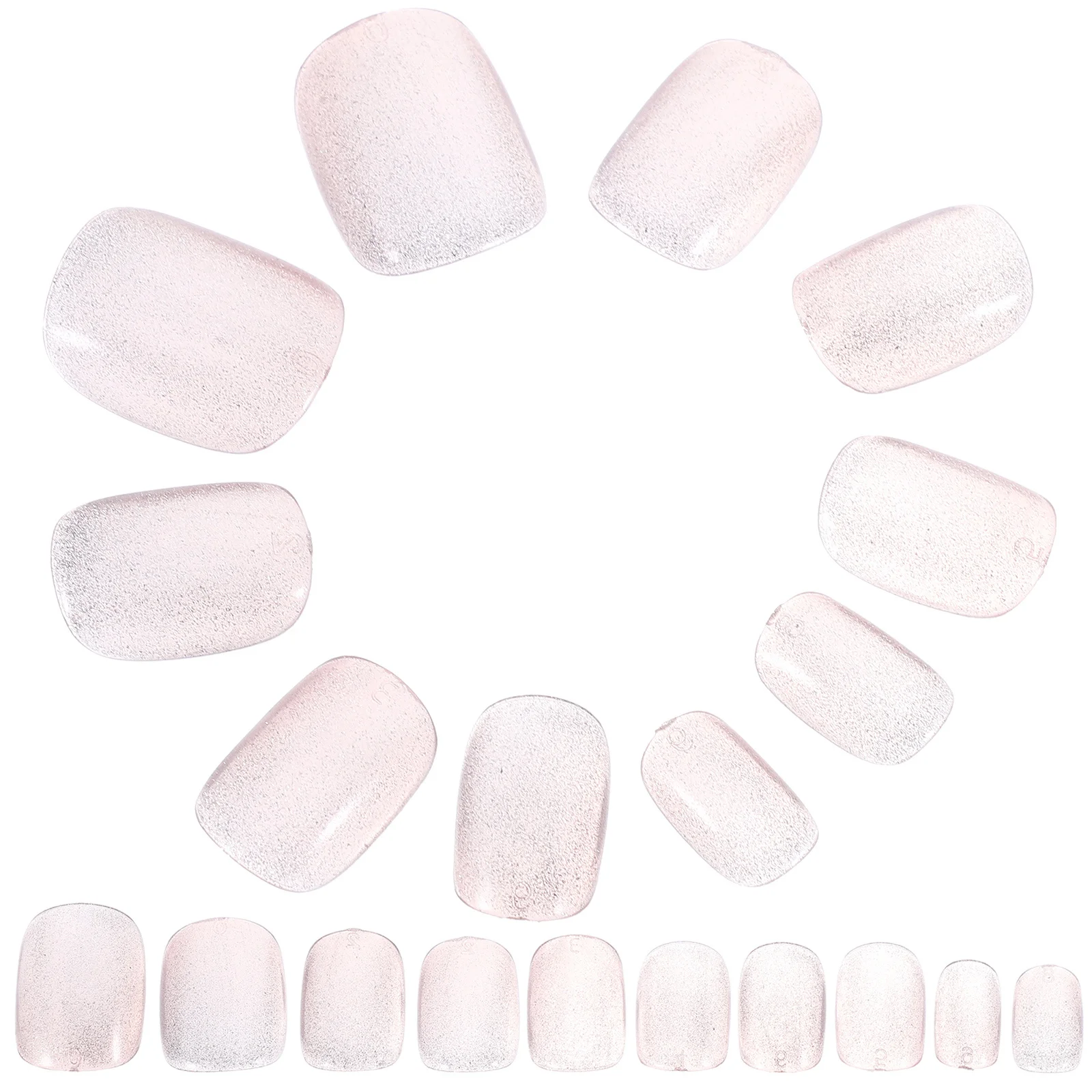 24 pièces presse sur ongles paillettes Design faux ongles faux ongles conseils pour les femmes fête de mariage maison manucure fournitures faux ongles