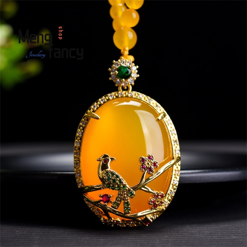 

Wholesale Agate Necklaces, Luxurious Inlaid Chalcedony, Joy On The Face, Bead Chains, Pendants, Sweater Chains Fashion Jewelry