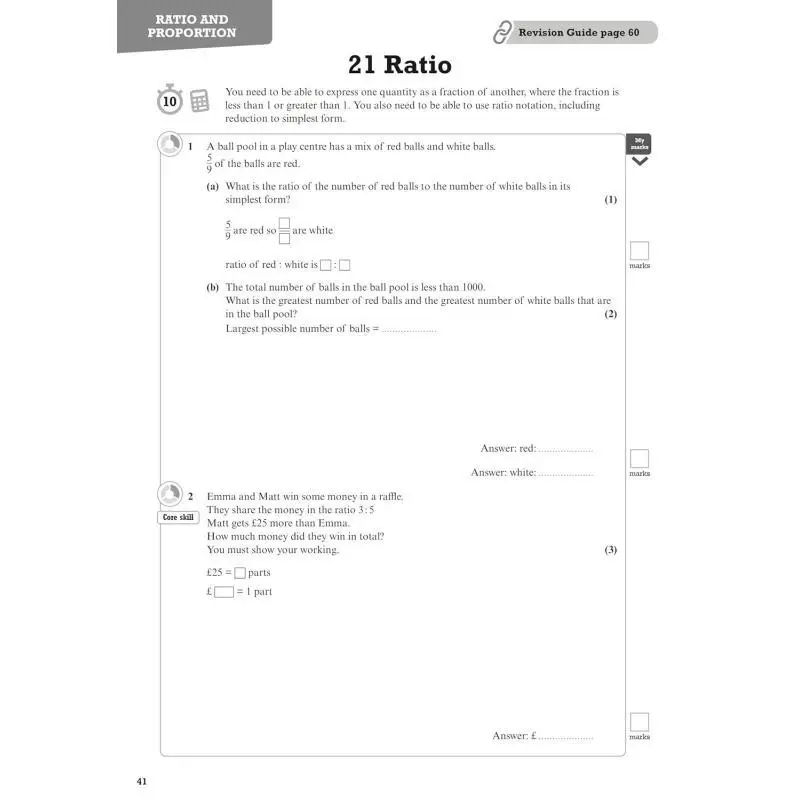 مراجعة بيرسون Edexcel GCSE الرياضيات اختبارات أعلى لمدة عشر دقائق 2025 و2026 امتحانات إيان بيتيسون بيرسون التعليم 9781292294308 كتاب