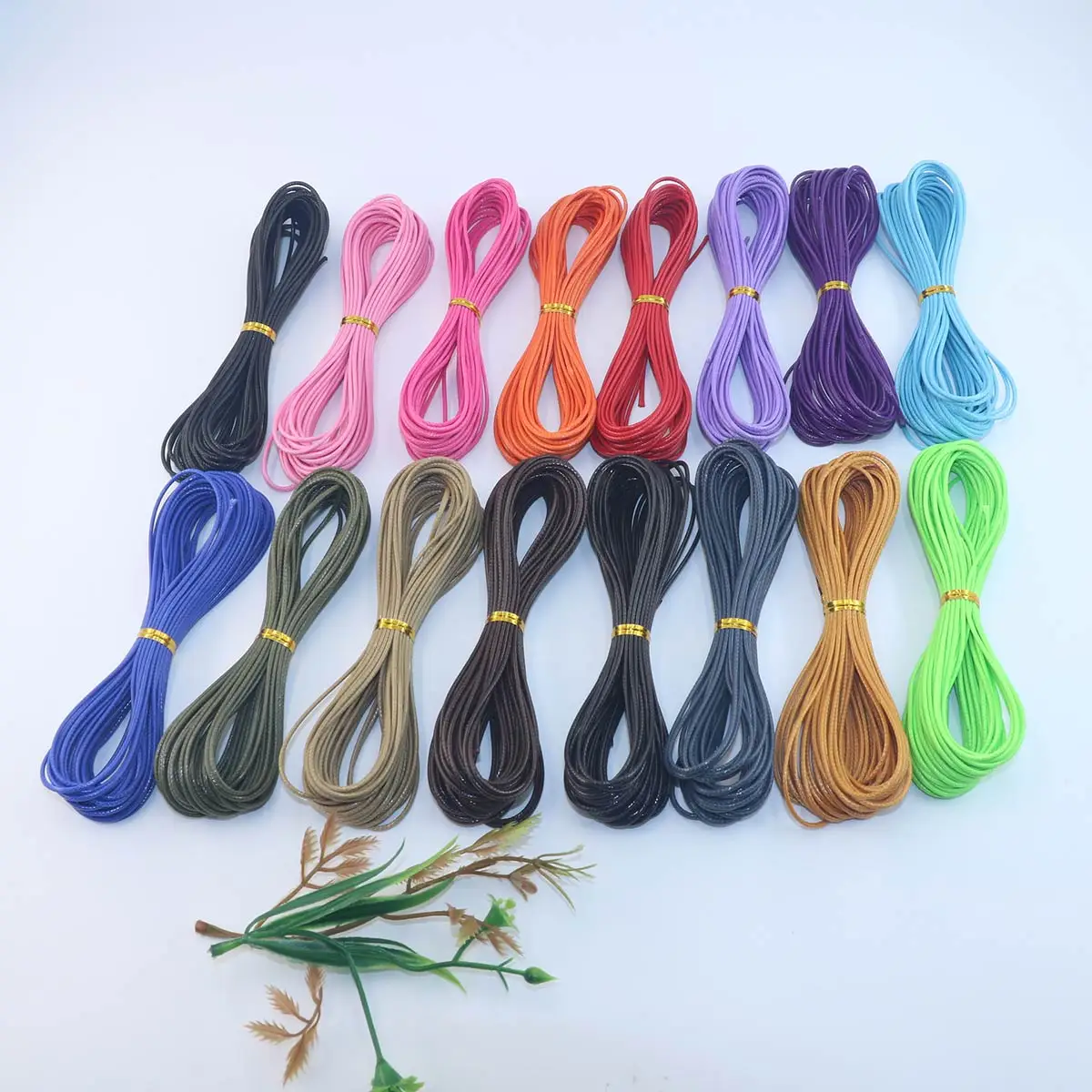 

10M Multicolor Waxed Thread Wax Rope Cord 1/1.5/2mm Thick DIY Braided Bracelets Handicrafts Jewelry Accessories