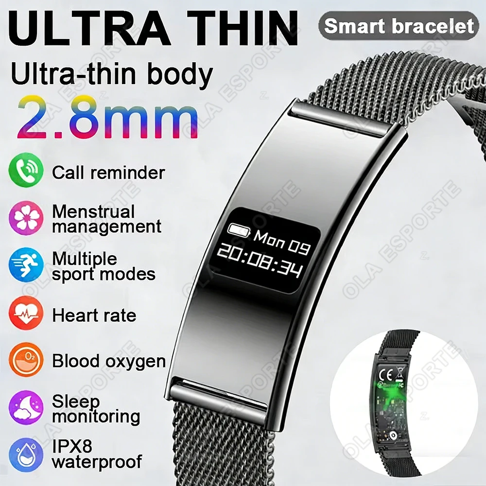 

Men Women Smart Bracelet Heart Rate Sleep Monitor Health Smart Band Waterproof Sports Fitness Smartwatch For Android iOS R30Max