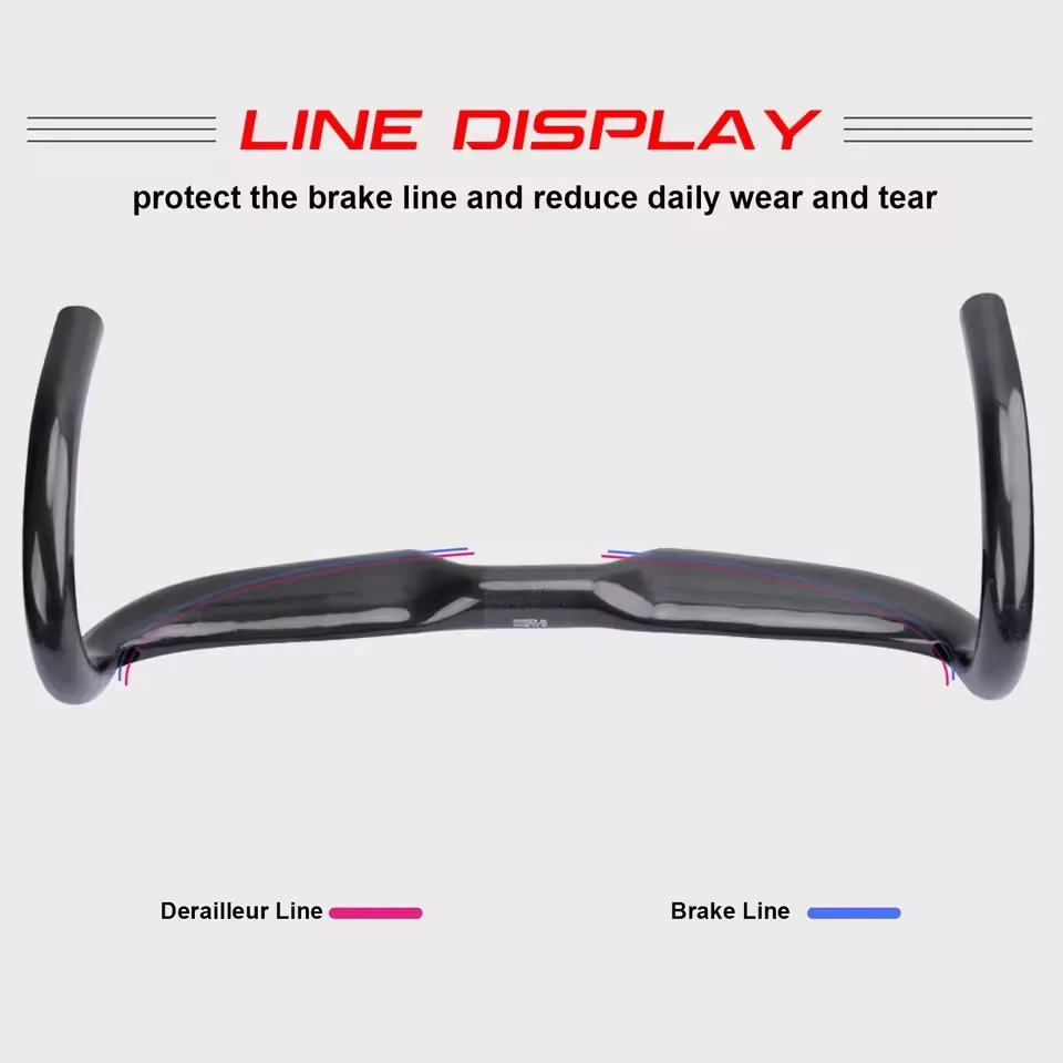 RXL SL Bike Carbon Road Handlebar 400/420/440mm UD Matt Internal Routing Road Bicycle Handle Bar Bicycle Parts Carbon Drop Bar