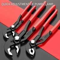 Pintudy 7/10/12Inch Universal Plumbing PliersWater Pump PliersQuick-Adjust Plumbing Pliers V-Jaw Tongue Groove Pliers
