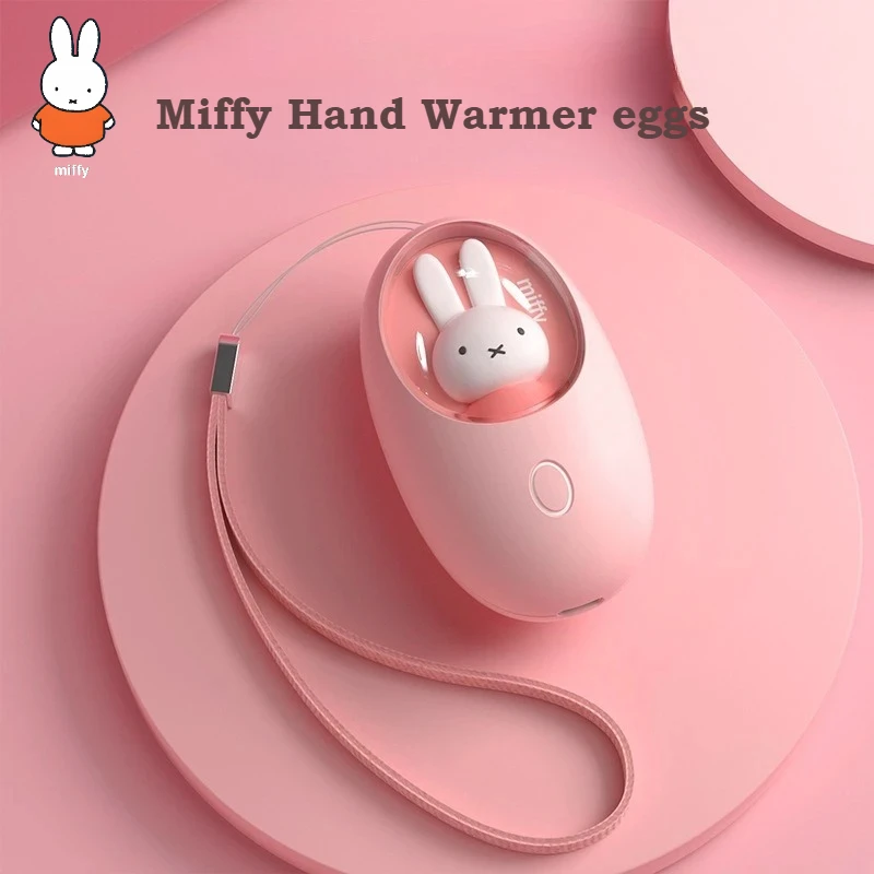 

Kawaii Miffy Cute Capsule Warm Baby Hand Warm Hand Stick Warm Eggs for Friends Holiday Birthday Gifts