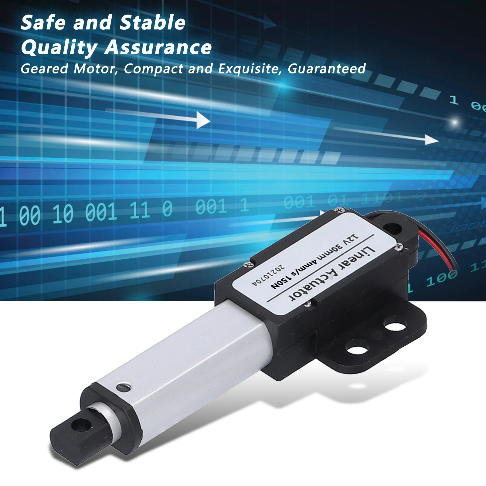 Attuatore lineare elettrico Attuatori a movimento lineare Cortocircuito Corsa 30 mm per uso industriale per ristorazione