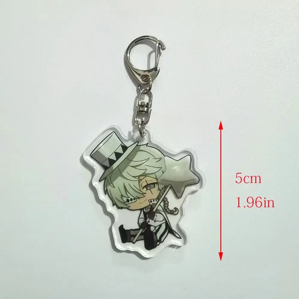 Anime Bungou Streunende Hunde Arcylic Schlüsselbund Atsushi Nakajima Dazai Blume Schlüssel Kette Frauen Männer Zubehör Tasche Anhänger Chaveio Geschenke – Detail 2
