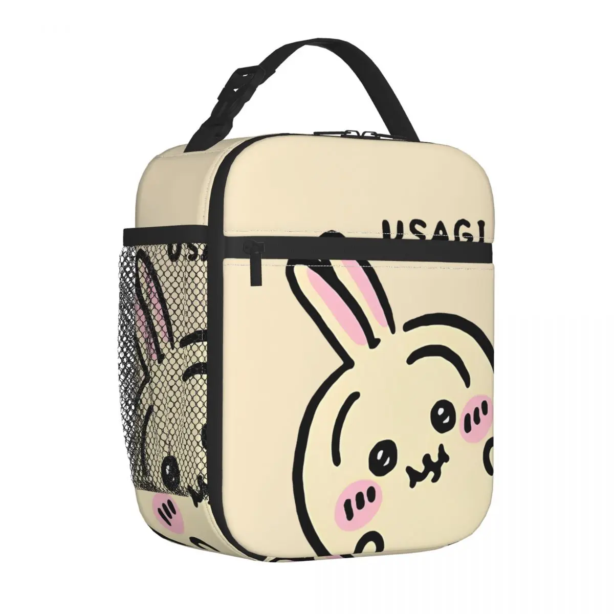 Peek A Boo Usagi Chiikawa Hachiware Cute Insulated Lunch Bag Portable Meal Container Cooler Bag Lunch Box Tote Office Travel Men