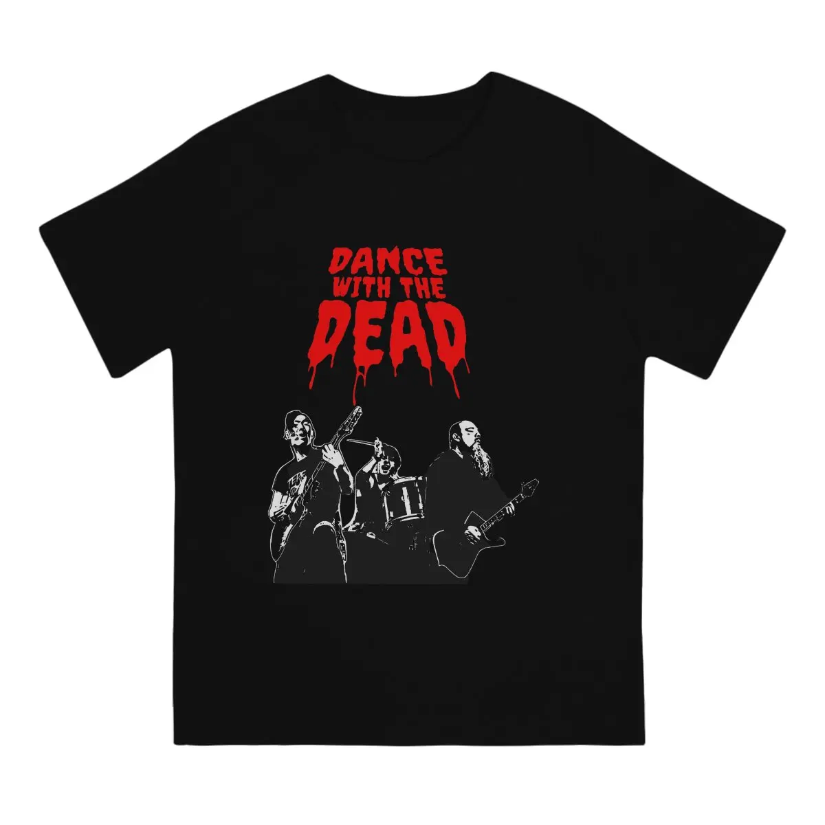 Popular Duo In The United States Men's T Shirt Dance With The Dead Vintage Tees Short SleeveCollar T-Shirt Cotton