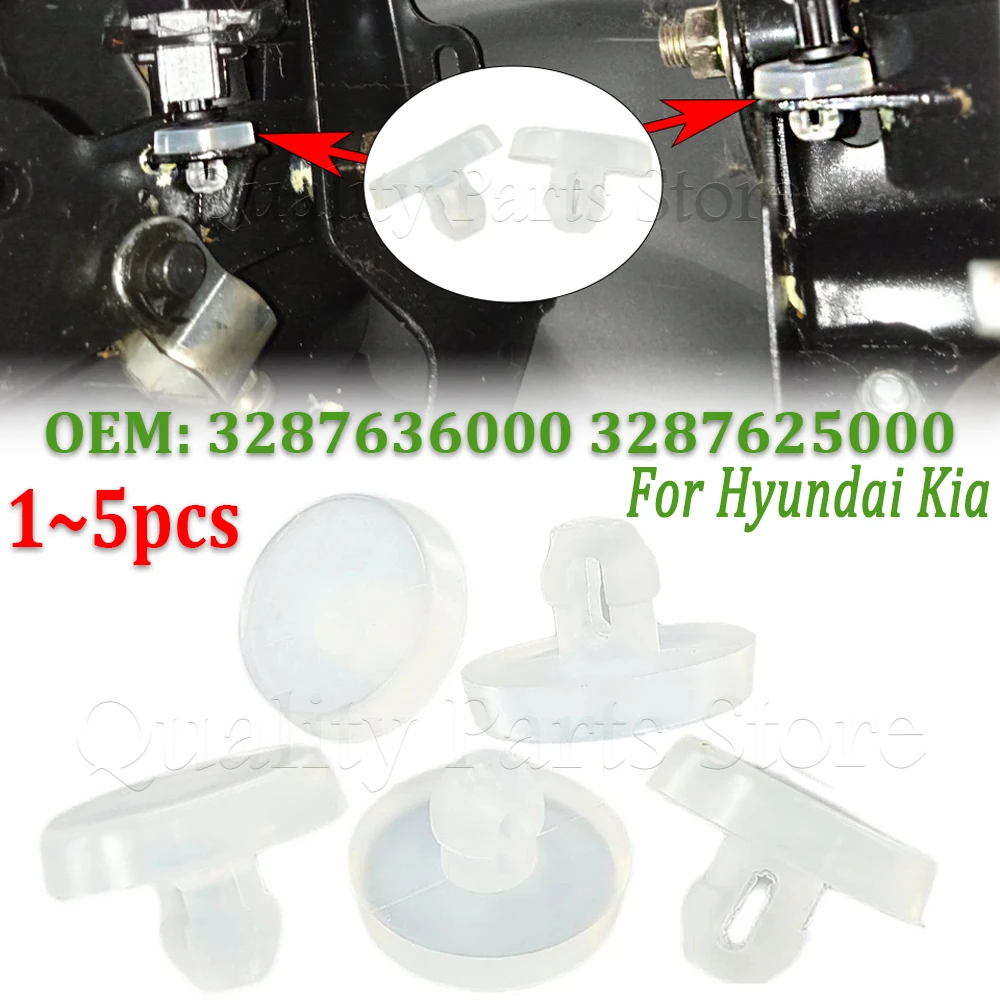 For Hyundai Kia 1/2/3/5pieces Brake Pedal Stopper Brake Light Switch Dampers Buffer Rubber Pad Cover 3287636000 3287625000