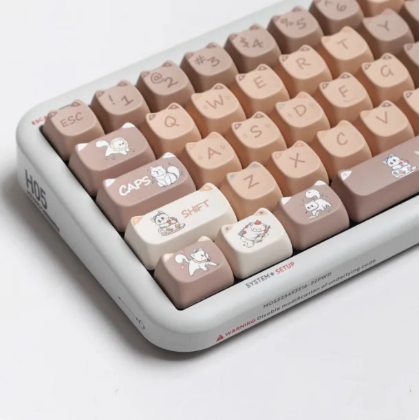 Keycap MAO Naughty Cat Cat Cute Cat Ears Fit RK Tarantula F81 F99 F87 VGNs99 98pro