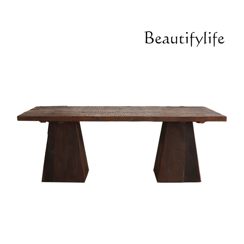 

Wabi Silent Wind Solid Wood Tea Table and Chair Combination Log Chinese Zen Tea Table