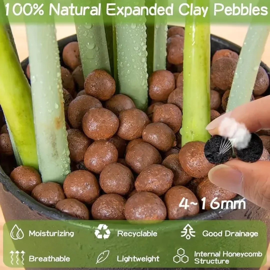 1LB Reusable Hydroponic Clay P - огляд і ціна Clay Pebble Growing