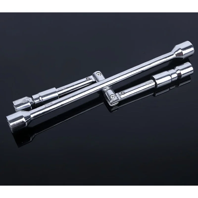 Car Repair Tyre Nut Socket Folding Cross Wrench Spanner Hand Tool Car Repair Wheel Remover Mounting 17 19 21 23mm Hex Socket
