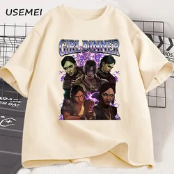 Sevika Arcane Girl Dinner T Shirts Men Women Short Sleeve T Shirt Fashion Unisex Clothes Designer Men's T-shirts Streetwear