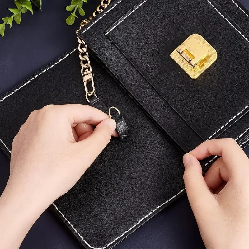 1pc Clutch Bag Conversion Leather Strip 3.7 Inch DIY Purse Chain Strap Connection Accessories Envelope Bag Conversion Leather