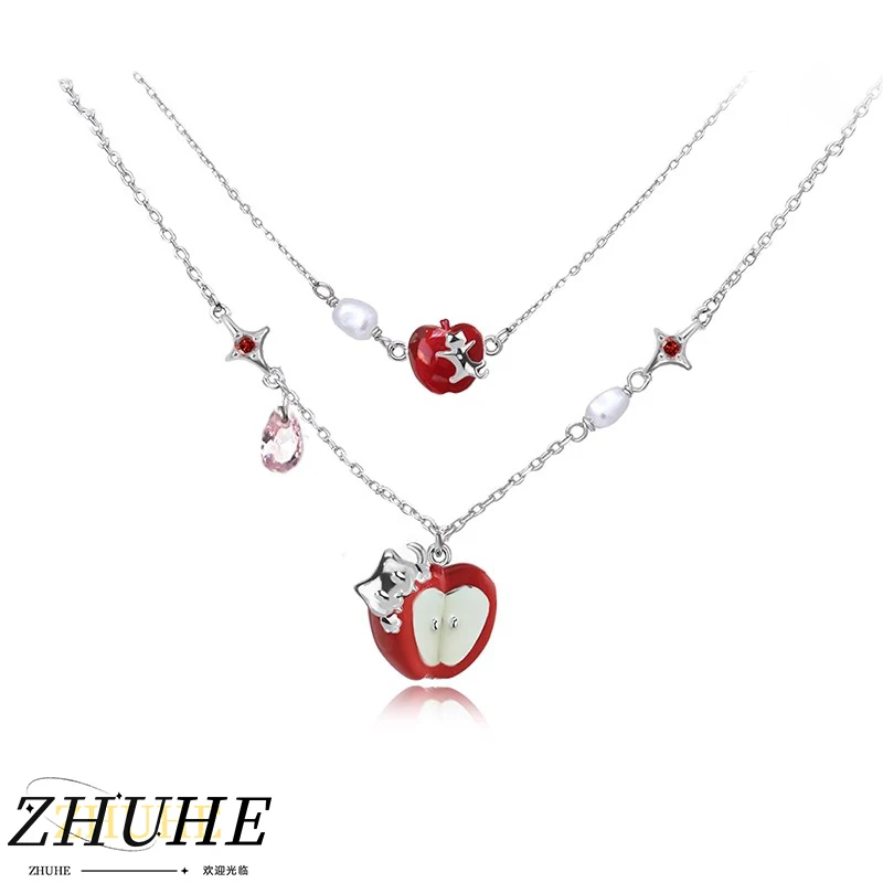 

Fairy Tale Sliced Double-layer Apple Pearl Necklace Is A Gift For Women's Jewelry Accessories And Parties