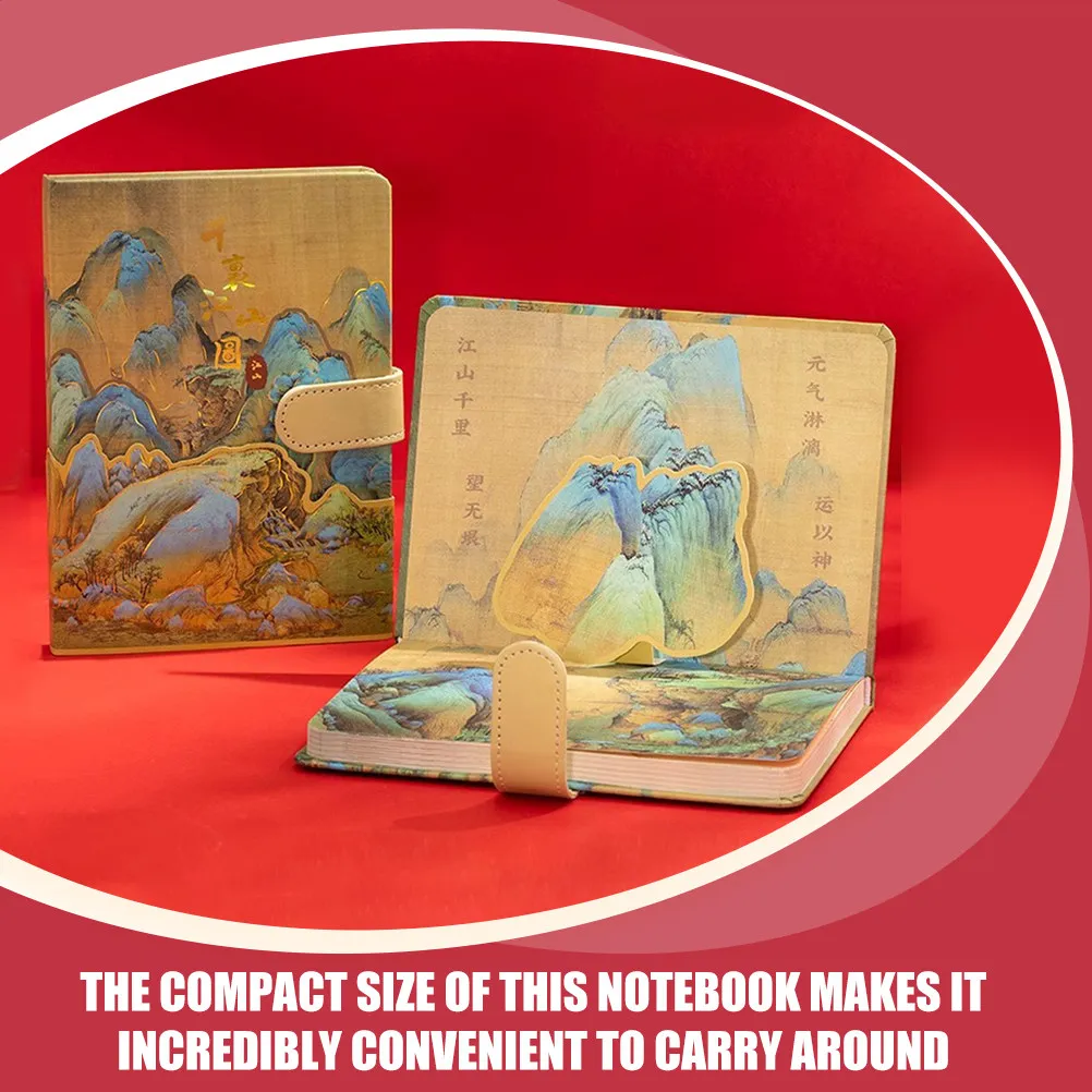 Magnetic Closure Notebook Exquisite Art Design Compact Planner Notepad for Students Teachers Daily Schedule Management