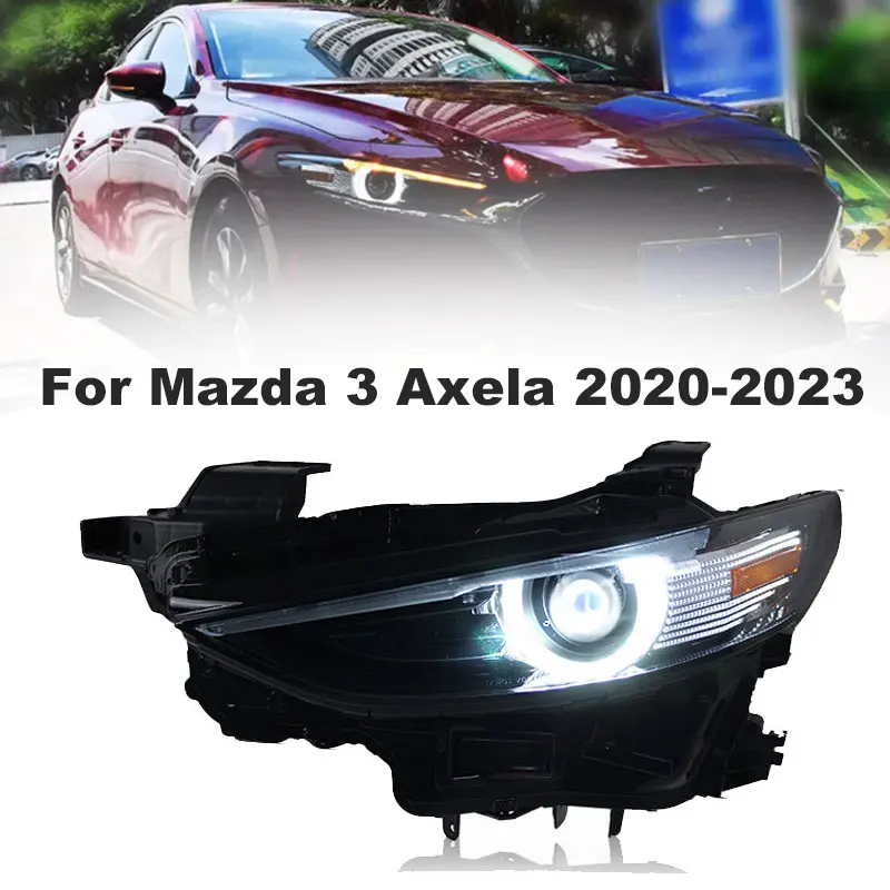 Cars Styling Headlights For Mazda 3 Axela LED Headlight 2020-2023 New Mazda3 LED DRL Hid Head Lamp Angel Eye Angel Eyes