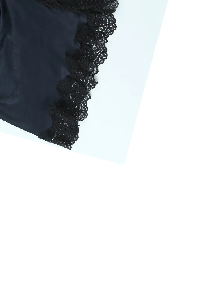 HH Woman Sexy Dress Solid Splice Lace Decoration Zipper Mini Dress Female Summer Fashion Sleeveless Pleated Satin Texture Dress