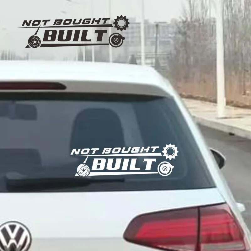 

BUILT NOT BOUGHT stickers,funny letters ,Vinyl Decals - For Cars, Trucks, Walls, Laptops, Windows, Motorcycles,Crafts #490