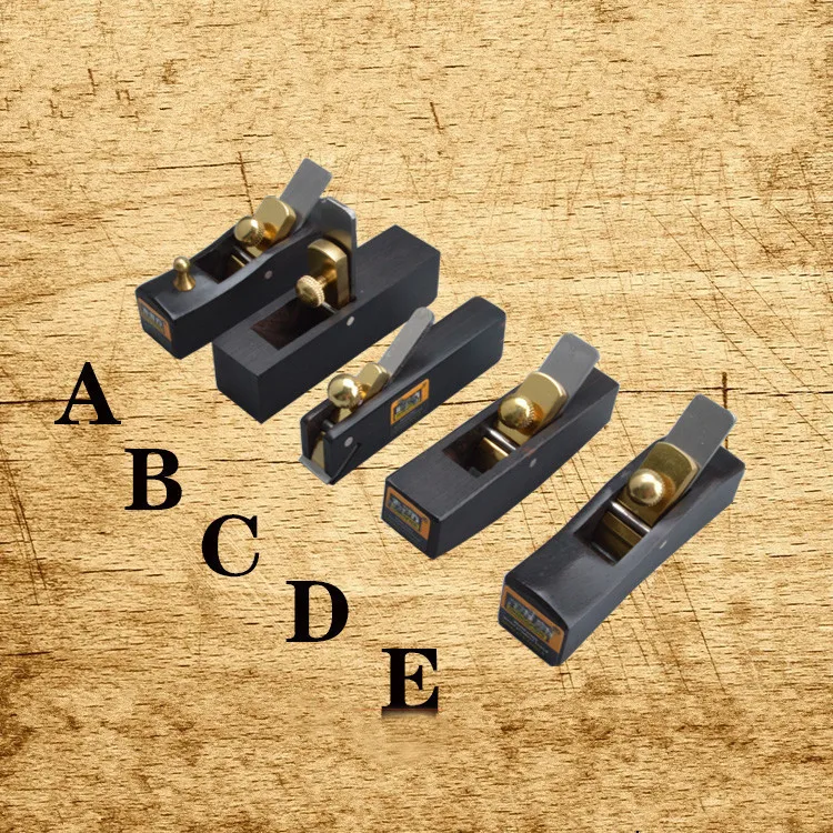 Set da 5 pezzi Mini aerei manuali fai-da-te Carpenteria Falegname in ebano Strumenti per la lavorazione del legno