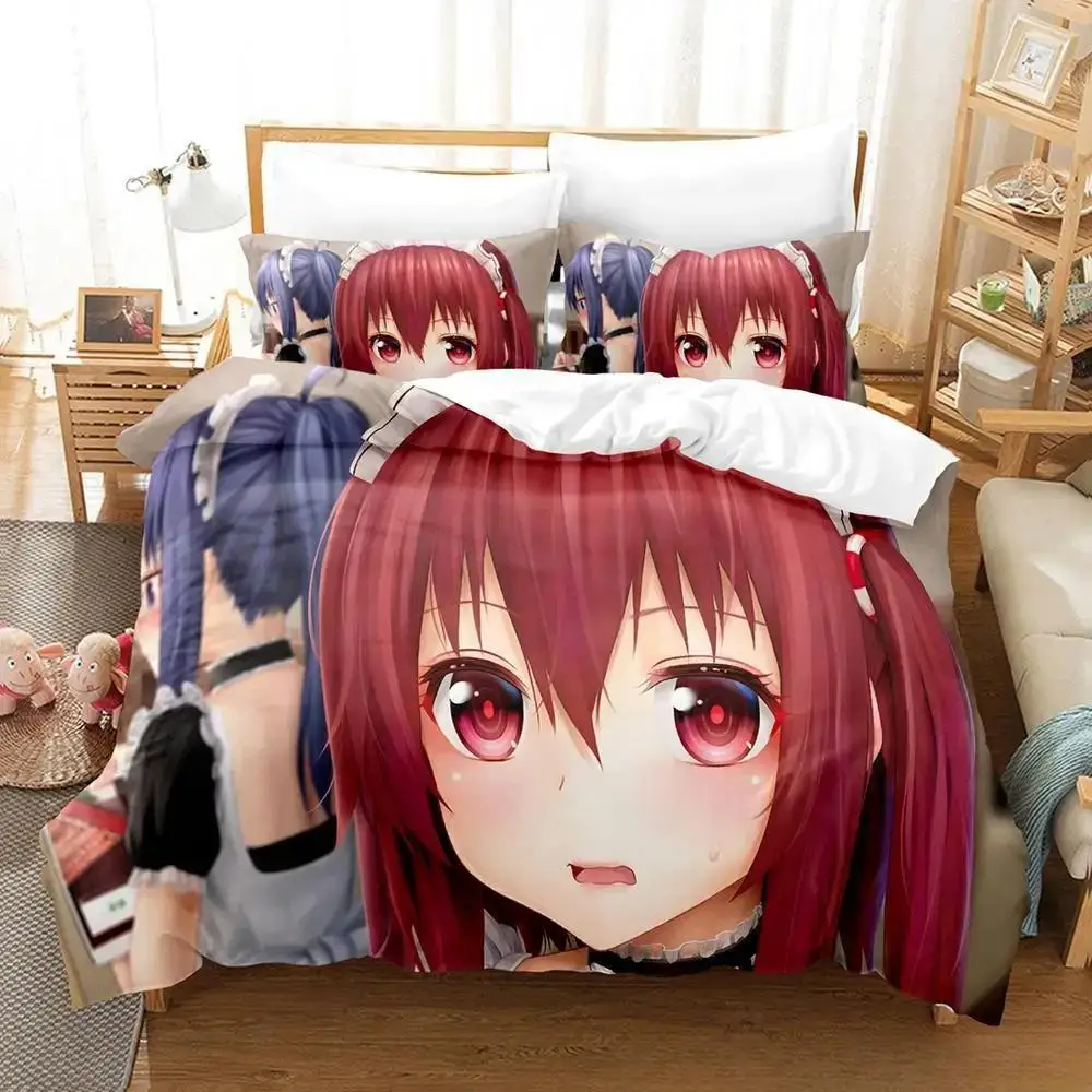 Himouto! Umaru-chan Bedding Set Single Twin Full Queen King Size Bed Set Adult Kid Bedroom Duvet Cover Sets Anime Bed Sheet Set