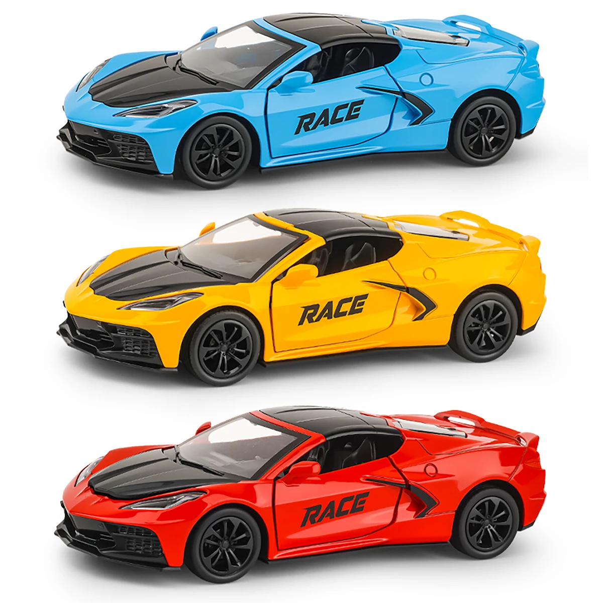 

1:28 Scale Cast Simulation Alloy Toy Car Door Can Be Opened Pullback Drive Collectible Model Vehicle Toy for Kids