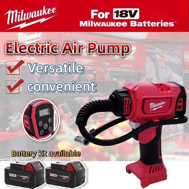Milwaukee  Electric Air Pump Cordless Car Tire Automatic Inflator Handheld Air Compressor  For Milwaukee Battery Power Tool