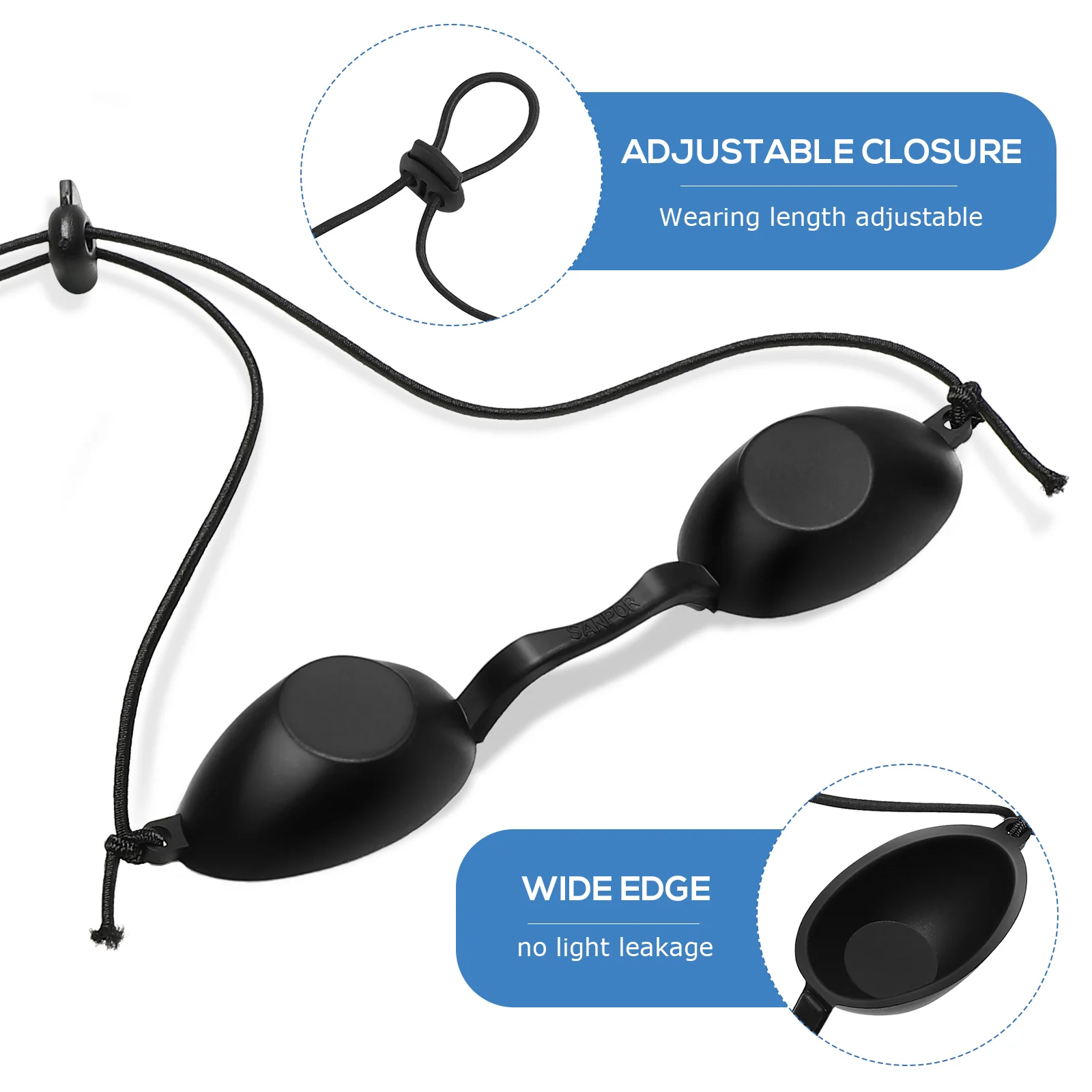 Eye Patches Tanning Protection No Pattern Ultraviolet Light Shade Mask Bed Goggles
