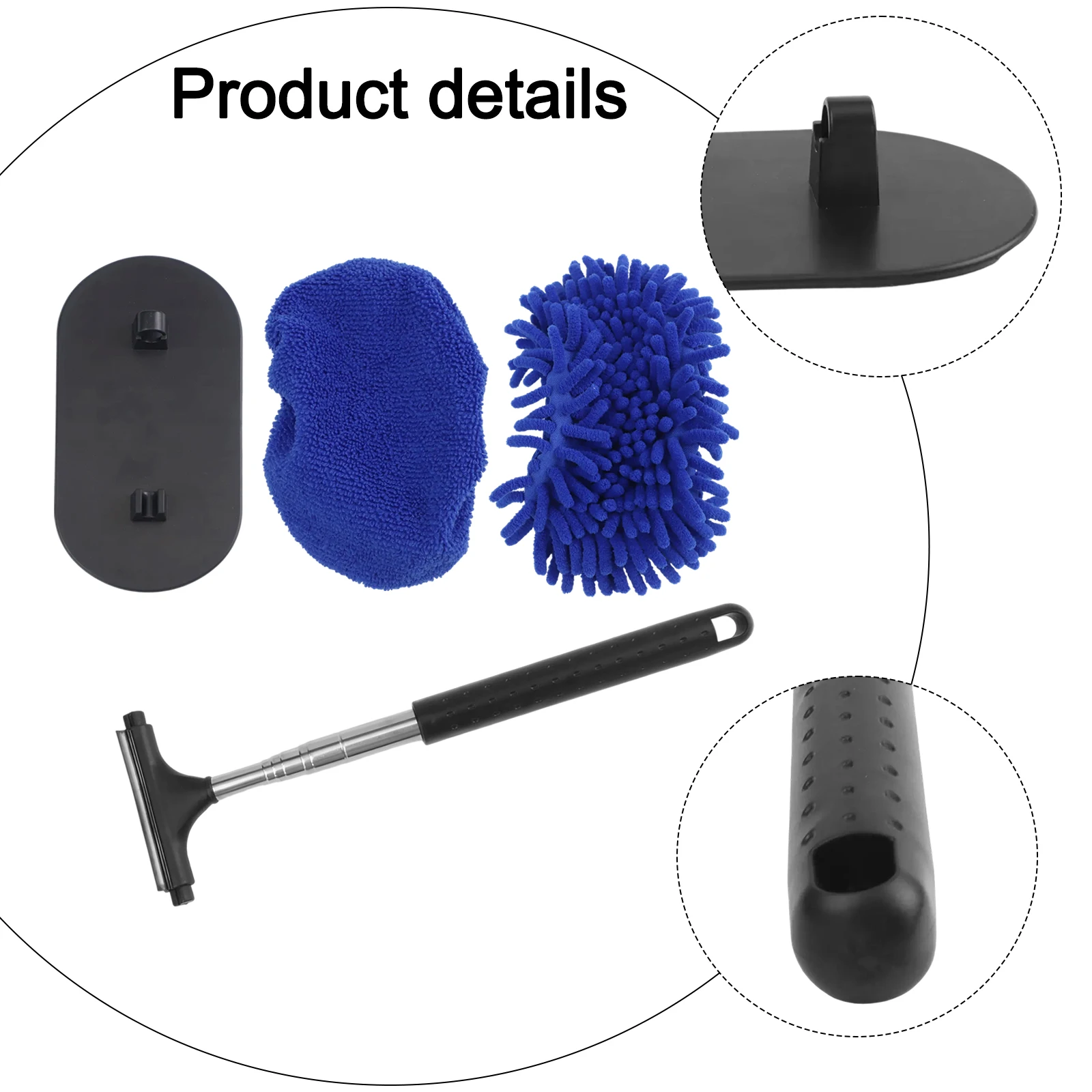 Эргономичный дизайн, инструмент для чистки автомобиля, пыль внутри и снаружи, очиститель лобового стекла 3 в 1, функция 3 в 1