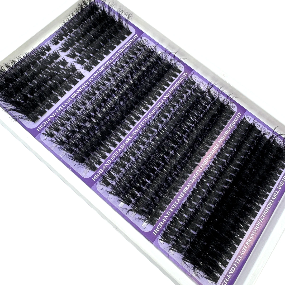 20 Reihen Wimpernspikes Wimperncluster Volumen Einzelwimpern Wispy Wimpern DIY Spiky Lash Extension Manga Cluster Wimpern – Detail 13