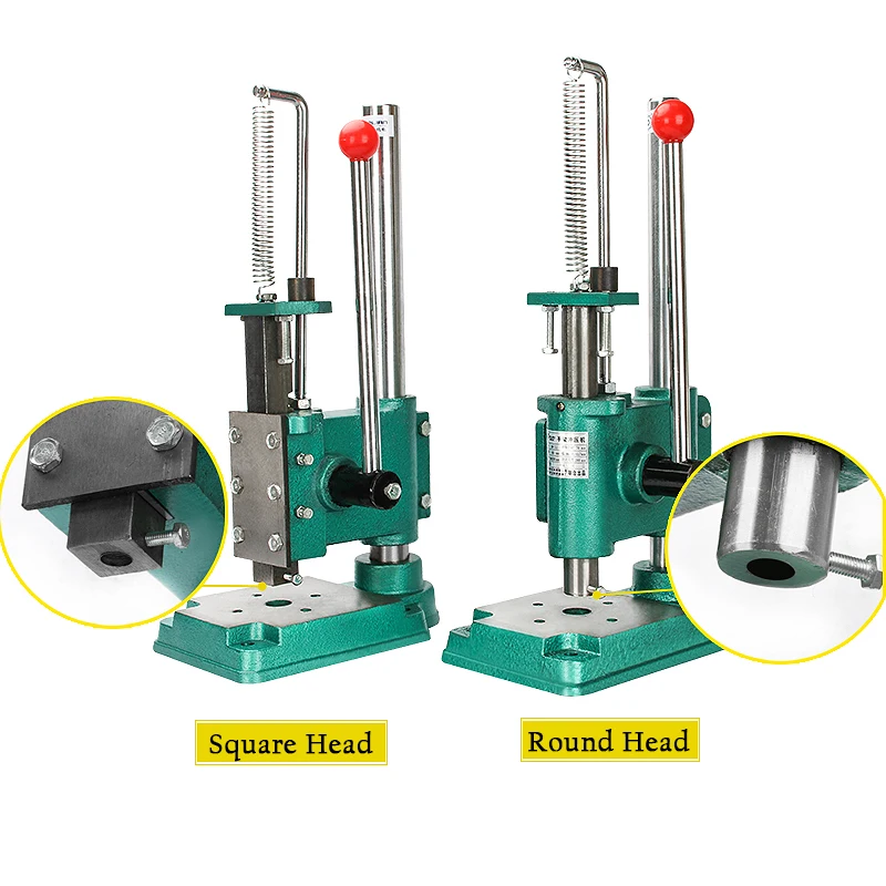 320kg pressure Manual Press Industrial Desktop Micro Square head Punch Punching Press Hand Press Mini Industrial JM-32