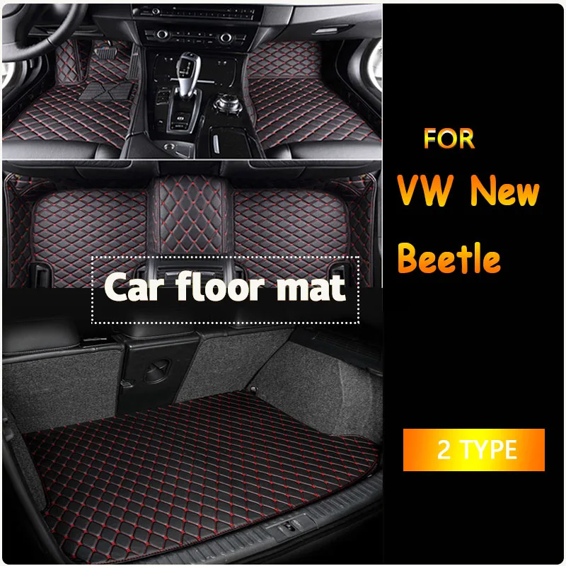 Car Floor Mats For VW VW New Beetle Convertible 1998~2011 Waterproof Rug Tapetes Para Automovil Car Mats Car Accessories