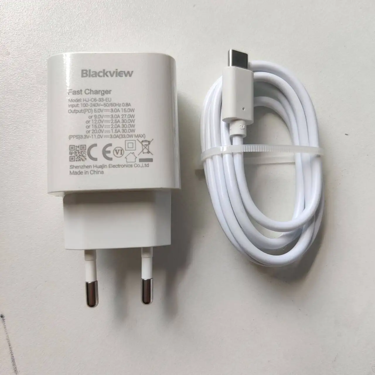 For Blackview BL8800 BV8800 BV9300 BV8900 Phone USB Adapter Charger EU Plug Travel Power Supply Plug+ Type-C Usb Cable Data Line